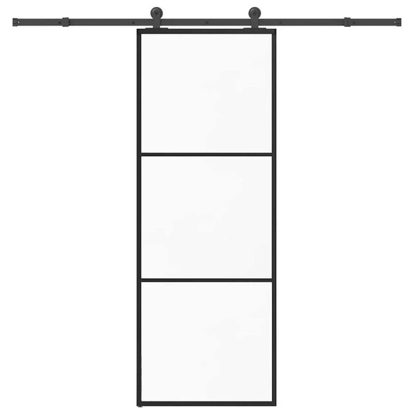 vidaXL Porte coulissante avec kit de quincaillerie 76x205 cm Verre ESG