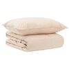 vidaXL Ensemble de Duvet 2 pc 135 x 200 cm Hiver 350 gsm Beige