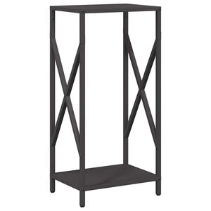 vidaXL Portant de bois chauffage noir 34x25x70 cm