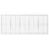 vidaXL Panier gabion avec couvercle 500x50x200 cm fer galvanis&eacute;