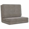 vidaXL Chaise pliable de sol Gris clair Tissu