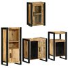 vidaXL Ensemble de mobilier de salle de bain 4 pc Marron