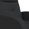 vidaXL Fauteuil de massage Noir Tissu