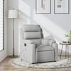 vidaXL Fauteuil inclinable de massage gris clair tissu