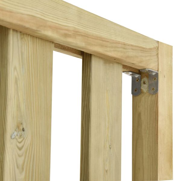 vidaXL Cl&ocirc;ture de jardin bois de pin impr&eacute;gn&eacute; 7,1x1,3 m