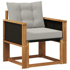 vidaXL Sofa de milieu ext&eacute;rieur Bois d'Acacia Massif Naturel