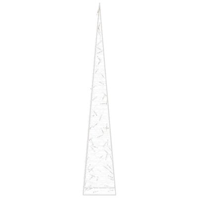 vidaXL Cônes lumineux de Noël 60 LED blanc chaud 120 cm acrylique