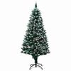 vidaXL Sapin de No&euml;l artificiel Vert 150 cm PVC, Acier et Plastique