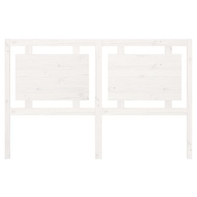 vidaXL Tête de lit Blanc 155,5x4x100 cm Bois massif de pin