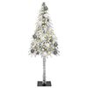 vidaXL Sapin de No&euml;l avec 150 LED Blanc 120 cm PE et Acier