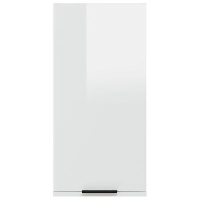 vidaXL Armoire de salle de bain murale Blanc brillant 32x20x67 cm
