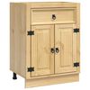 vidaXL Armoire SKI Brun Miel 60 x 46 x 81,5 cm Pin massif