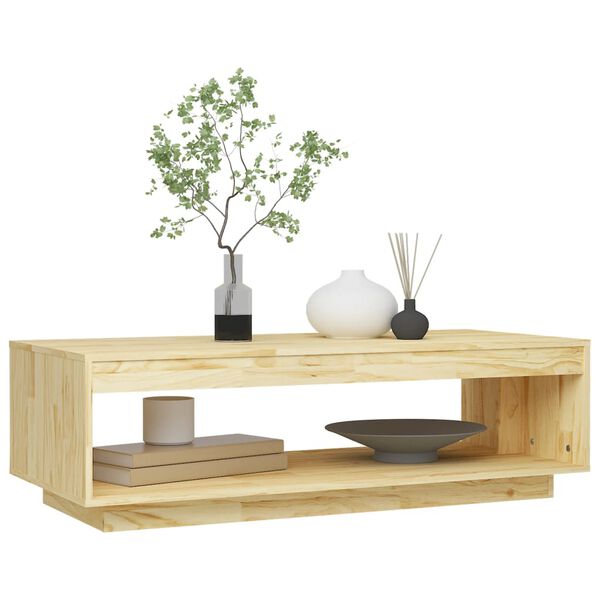 vidaXL Table basse 110x50x33,5 cm bois de pin massif
