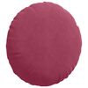 vidaXL Coussins de si&egrave;ge 2 pcs Bordeaux &Oslash; 40 x 13 cm Velours