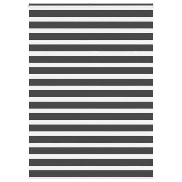 vidaXL Store z&egrave;bre noir 160x200 cm largeur du tissu 155,9 cm polyester