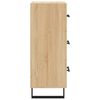 vidaXL Buffet Ch&ecirc;ne sonoma 34,5x34x90 cm Bois d'ing&eacute;nierie