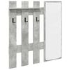 vidaXL Porte-manteau mural Montage mural Gris b&eacute;ton 100 x 10 x 100 cm