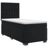 vidaXL Lit boxspring avec matelas Noir 80 x 200 cm Velours