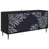 vidaXL Meuble TV DOKKUM 102 x 33 x 51 cm Ch&ecirc;ne noir Bois d'ing&eacute;nierie