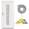 vidaXL Porte Frontale Blanc 88 x 200 cm PVC