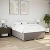vidaXL Cadre de lit sans matelas taupe 140x190 cm tissu