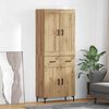 vidaXL Haut Armoire 2 pcs Ch&ecirc;ne artisanal Bois d'ing&eacute;nierie
