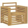 vidaXL Ensemble de canap&eacute;s d'ext&eacute;rieur Bois d'Acacia Massif Blanc