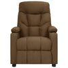 vidaXL Fauteuil &eacute;lectrique de massage Marron Tissu