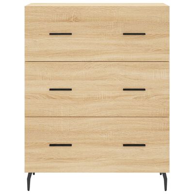 vidaXL Buffet haut Chêne sonoma 69,5x34x180 cm Bois d'ingénierie