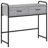 vidaXL Table console Sonoma gris 90 x 33 x 80,5 cm Bois d'ing&eacute;nierie
