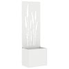 vidaXL &Eacute;cran de confidentialit&eacute; de jardin Fretwork Blanc 50 x 150 cm