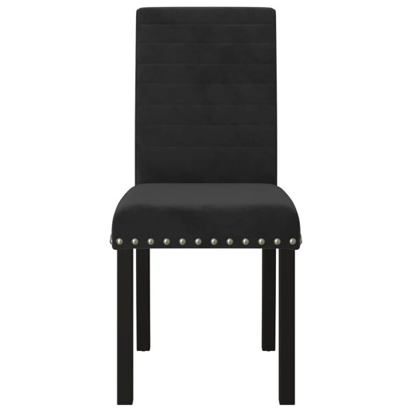 vidaXL Chaises &agrave; manger lot de 6 noir velours