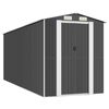 vidaXL Abri de jardin Anthracite 192x523x223 cm M&eacute;tal galvanis&eacute;