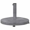 vidaXL Pied de parasol Aspect Bois Gris Fonc&eacute; 48 x 48 x 32 cm