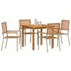vidaXL Ensemble de salle à manger pour jardin 5 pcs Beige