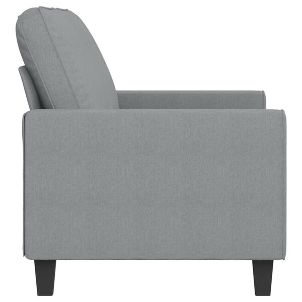 vidaXL Canap&eacute; &agrave; 2 places Gris clair 140 cm Tissu