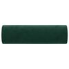 vidaXL Coussins décoratifs lot de 2 Vert foncé Ø15x50 cm Velours