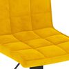 vidaXL Tabourets de bar lot de 2 jaune moutarde velours