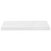 vidaXL &Eacute;tag&egrave;re murale flottante 4 pcs Blanc brillant 60x23,5x3,8cm MDF