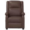 vidaXL Fauteuil inclinable &eacute;lectrique Marron Similicuir