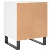 vidaXL Tables de chevet 2 pcs blanc 40x35x50 cm bois d&rsquo;ing&eacute;nierie
