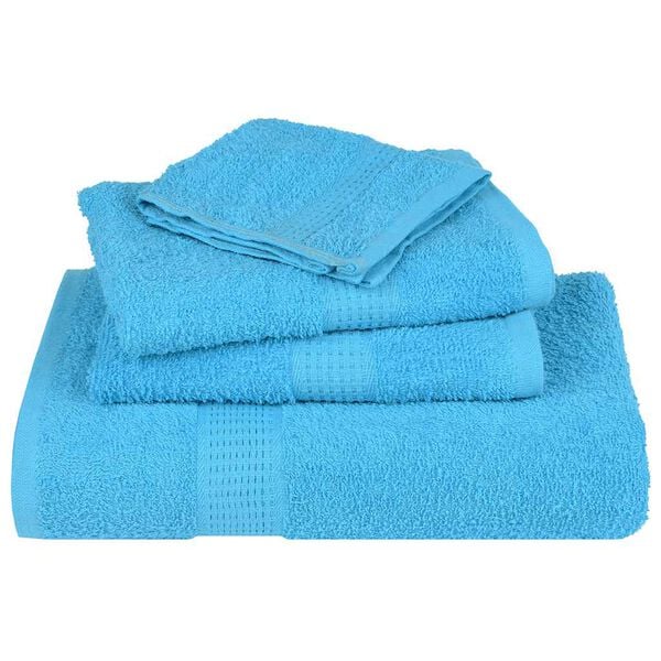 vidaXL Serviettes de douche FROGN 2 pcs turquoise 70x140cm 360 g/m&sup2;