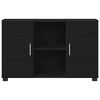 vidaXL Buffet FLORIN Noir 88,5 x 30,5 x 55,5 cm Bois d'ing&eacute;nierie