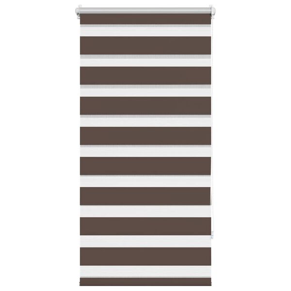 vidaXL Store Zebra 60,9 x 120 cm, largeur du tissu 56,7 cm, couleur caf&eacute;