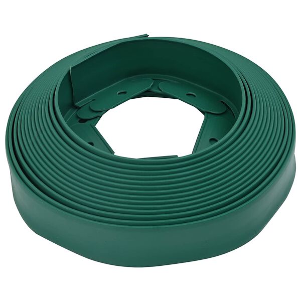 vidaXL Bordures de pelouse Vert 1000 x 4 x 5 cm Plastique