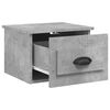 vidaXL Tables de chevet murales 2 pcs gris b&eacute;ton 41,5x36x28 cm