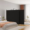 vidaXL Cloison de s&eacute;paration 3 panneaux Noir 525x180 cm Tissu