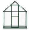 vidaXL Serre avec cadre de base vert 169x58x202 cm aluminium