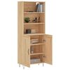 vidaXL Buffet haut Ch&ecirc;ne sonoma 69,5x34x180 cm Bois d'ing&eacute;nierie