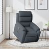vidaXL Fauteuil inclinable Gris foncé Velours